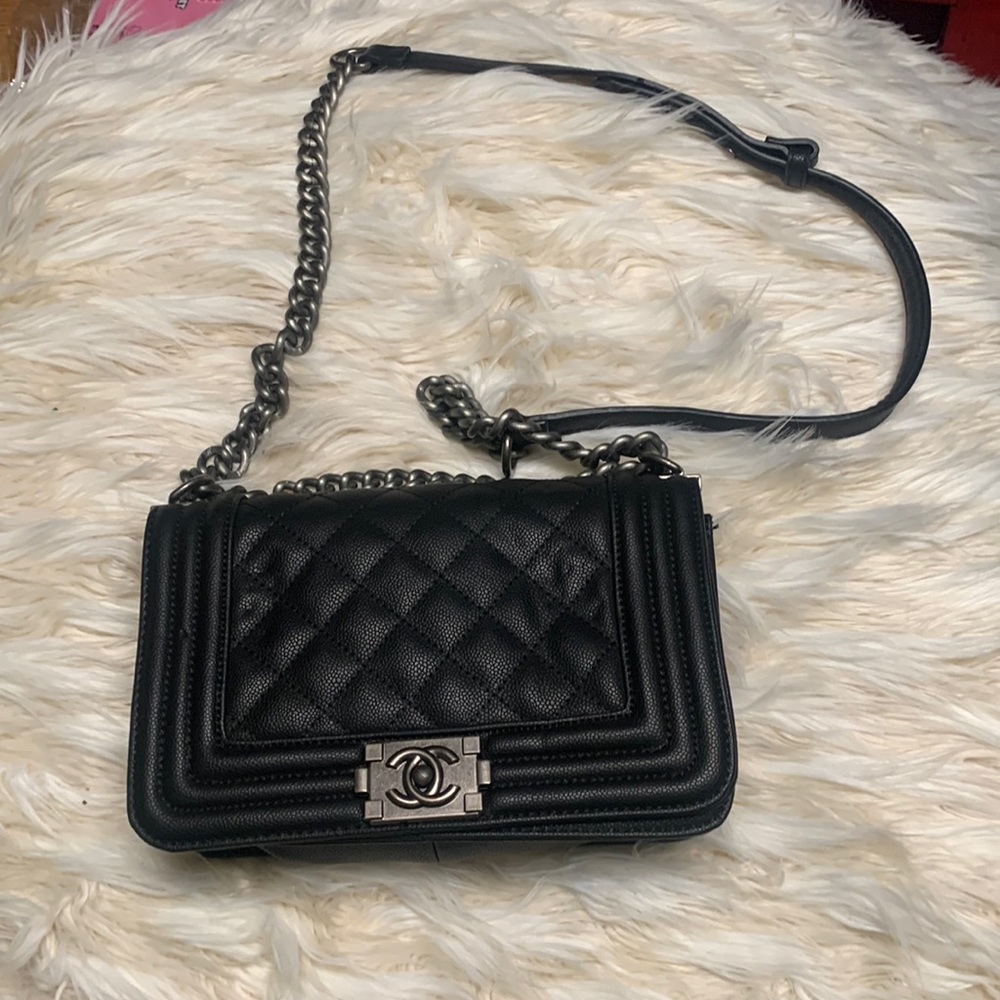 Black replica bag